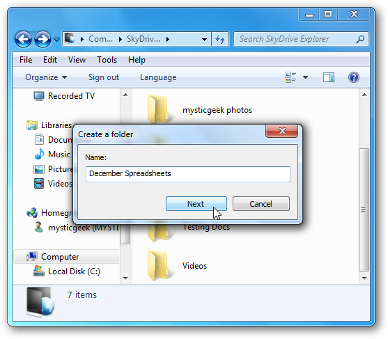 9sky برنامج يسهل عليك التعامل مع خدمة مايكروسوفت SkyDrive