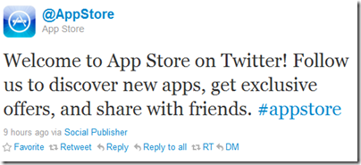 تطلق الحساب الرسمي لمتجر التطبيقات تويتر