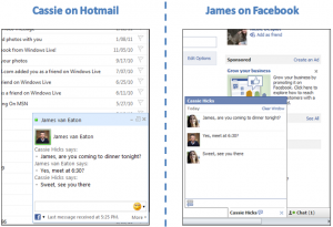 Facebook chat now available in Hotmail 0C5AB689 300x205 هوتميل تفتح خاصية التحدث مع أصدقاء الفيس بوك للجميع