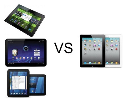 ipad2 vs touchpad and playbook and zoom thumb الايباد 2 وسهولة تجاوز الأخرين