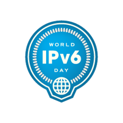 IPv6 badge blue 256 trans قوقل والفيس بوك وبينق يبدؤون اختبار بروتوكول IPv6 خلال الساعات القادمة