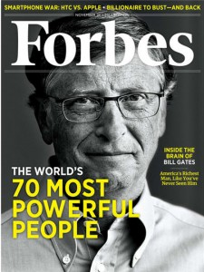 bill gates forbes november 21 cover 2011 225x300 قائمة فوربز لأقوى الشخصيات في عام ٢٠١١ وأبرز الشخصيات التقنية