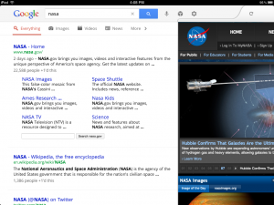 google search 1 300x225 واجهه جديده لتطبيق بحث قوقل للآي باد