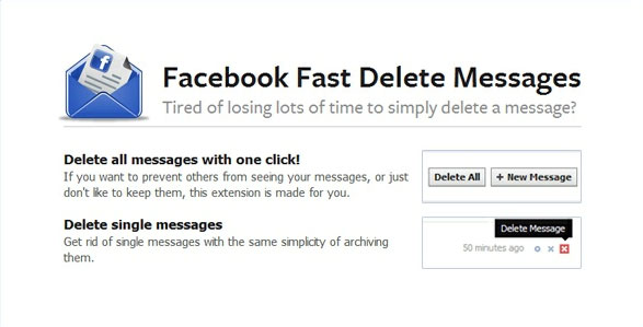 كيف تحذف جميع رسائل الفيس بوك مرة واحدة !