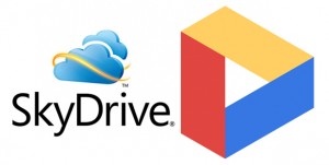 skydrive vs google drive 300x151 صراع Google و Microsoft ، من المستفيد؟