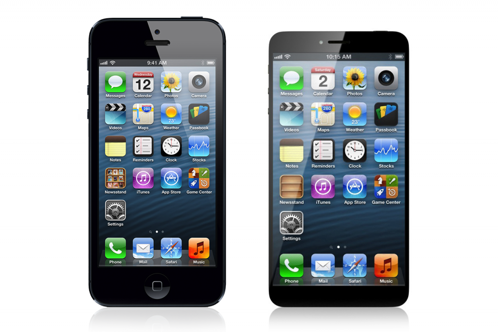 iphone 6 display 1024x684 الآيفون 6 سيأتي بشاشة أكبر