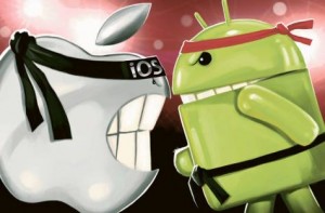 ios5 vs android 300x197 Microsoft's plan to exploit the Nokia for control of the smart phone sector