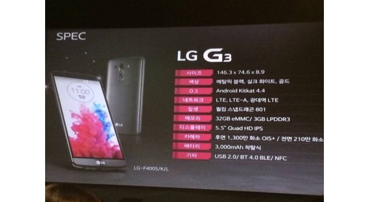 صور مسربة تكشف معظم مواصفات هاتف LG G3