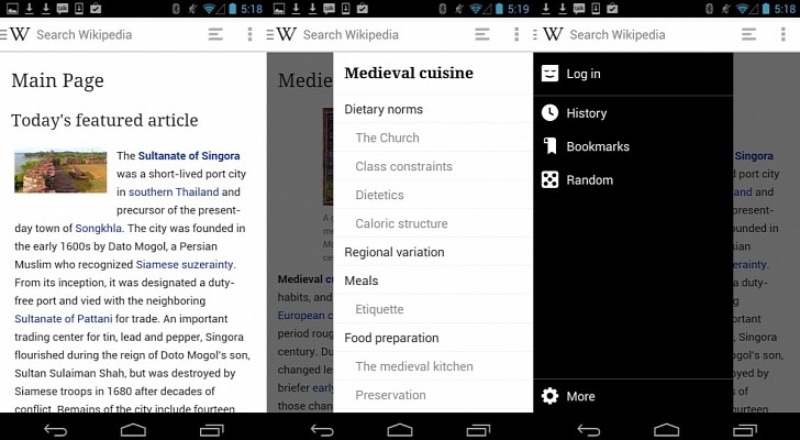 ويكيبيديا تعيد تصميم واجهة تطبيقها التجريبي على أندرويد - وادى مصر