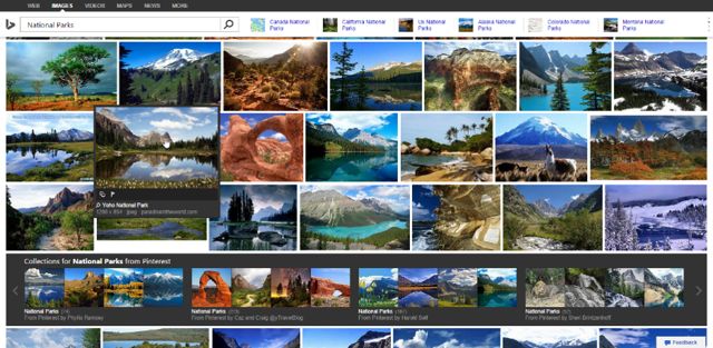 بحث بينج صور مايكروسوفت تحذف أداة Bing Image Widget