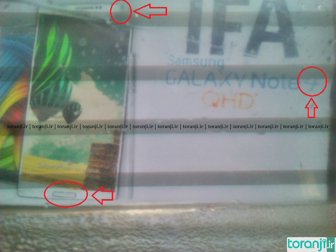 Samsung Galaxy Note 4 leaks alleged IFA poster shows up UAProf reveals more details تسريب يؤكد دقة شاشة نوت 4 هي 4 أضعاف الدقة العالية