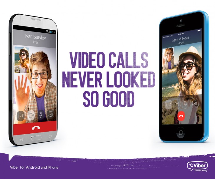 Viber5 videocalls 730x608 فايبر تطلق مكالمات الفيديو المجانية على الهواتف الذكية
