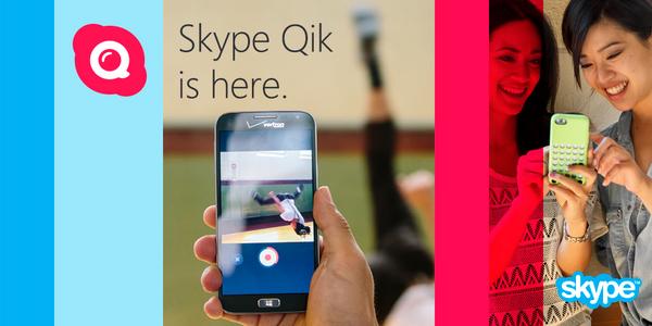 سكايب تطلق تطبيق Skype Qik للدردشة عبر الفيديو  - عالم التقنيةعالم التقنية