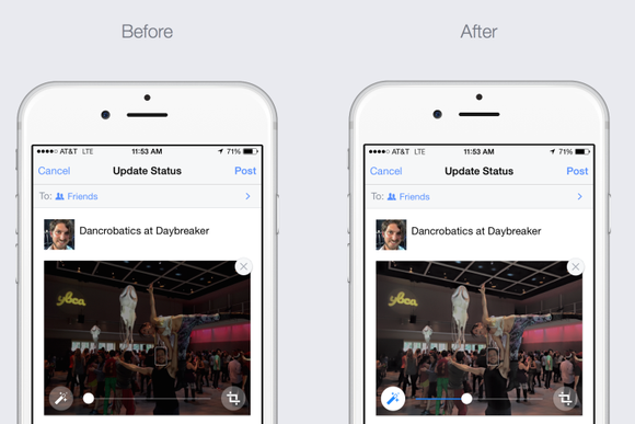فيسبوك تضيف ميزة لتعديل الصور تلقائياً على أندرويد و iOS  - عالم التقنية