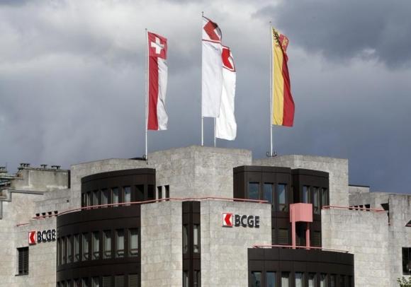 The building of Banque Cantonale de Geneve (BCGE) is pictured in Geneva
