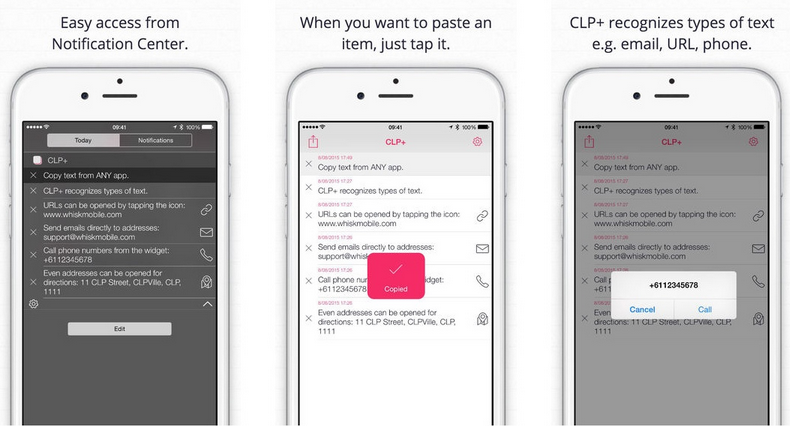 تحديث تطبيق مدير الحافظة +CLIP يجلب الدعم لـ iOS 9 والمزيد