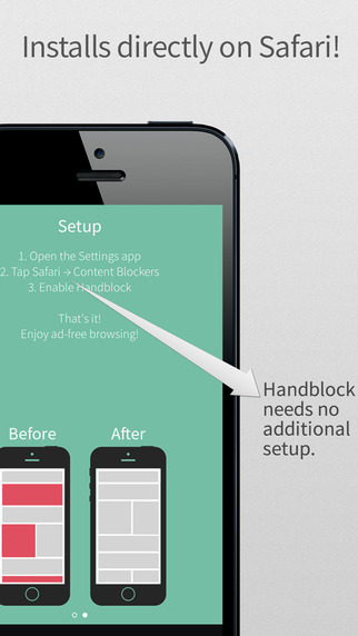 تطبيق Handblock لمنع الإعلانات المزعجة أثناء التصفّح على iOS