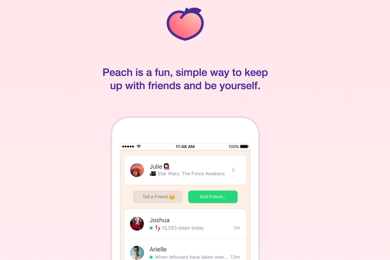 Peach تطبيق تراسل جديد على آيفون من تطوير شركة Vine