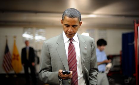 Obama facing Blackberry blackout