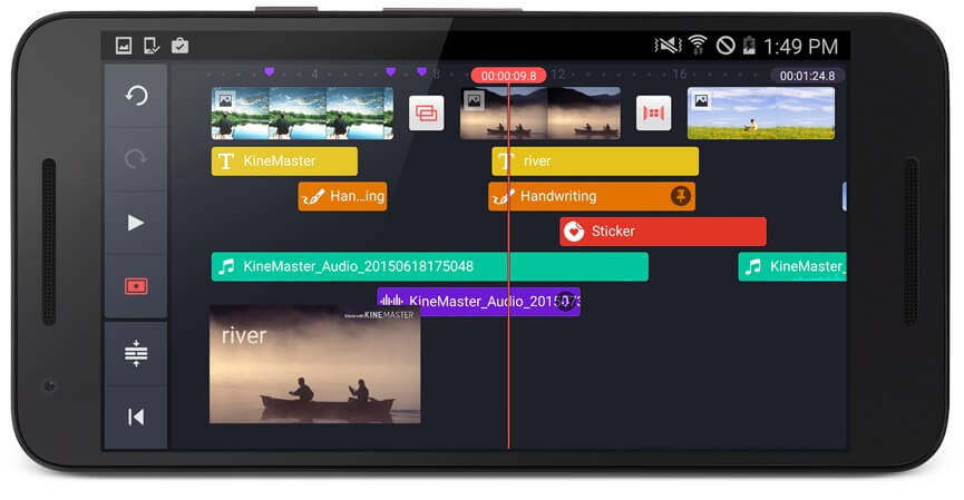 تطبيق KineMaster أحد أفضل تطبيقات تحرير الفيديو في أندرويد