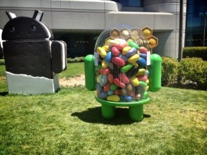 مجسم اندرويد جيلي بين في حديقة غوغل