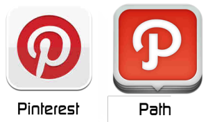 pinterest and path
