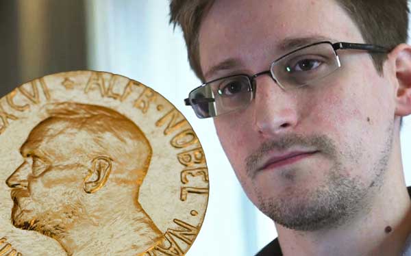 Snowden nominated for Nobel Peace Prize