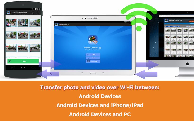 Wireless Transfer App لنقل الملفات بين مختلف أنظمة التشغيل