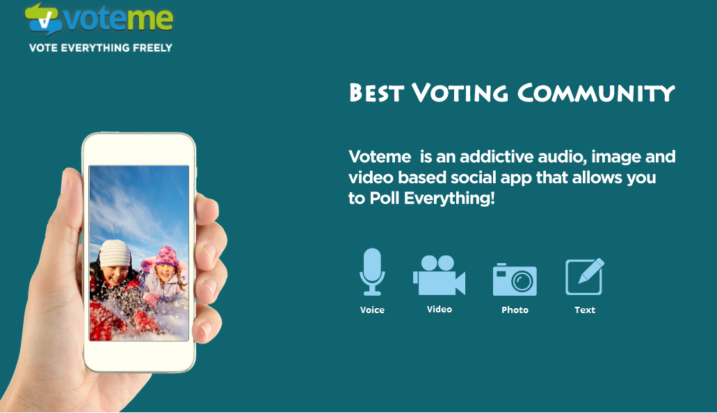 فوت مي "voteme" أول تطبيق إقتراع وإستفتاء بإيدي عربية على iOS