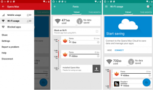 Opera Max بواجهة جديدة والقدرة على تعيين إعدادات لتوفير البيانات