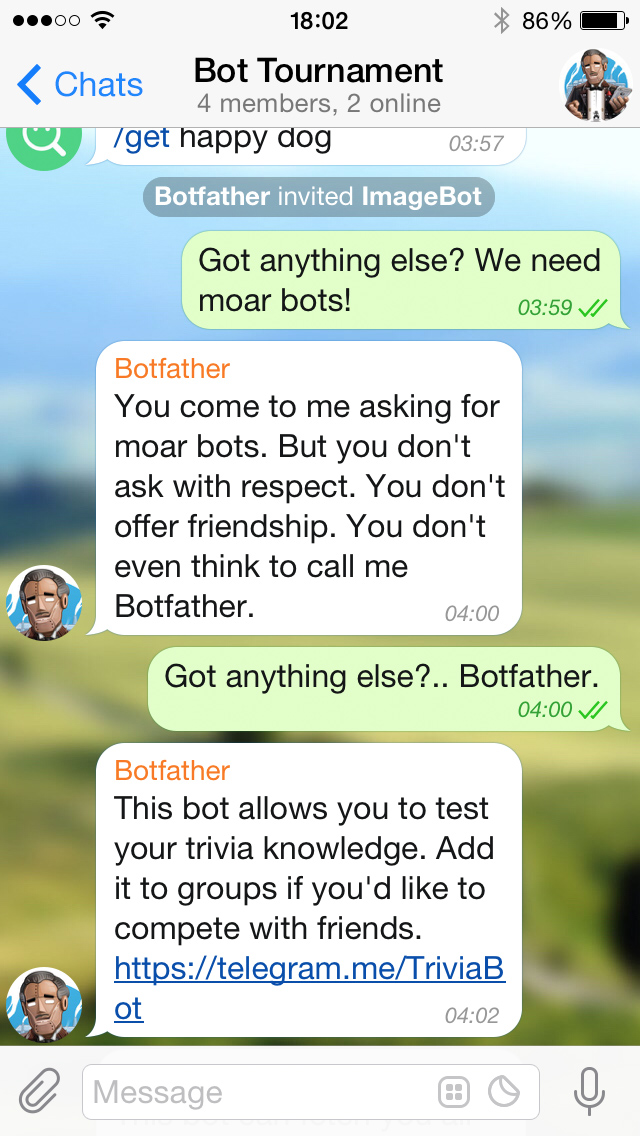Telegram تطرح منصة جديدة تتيح للمطورين إنشاء BOTS رسالة ذكية متعددة الإستعمالات