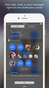 Contacts Pad على iOS للوصول السريع لجهات الإتصال المفضلة