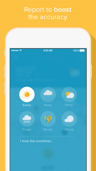 تطبيق Sunshine على آيفون يمتلك أحدث التقنيات لعرض توقعات الطقس