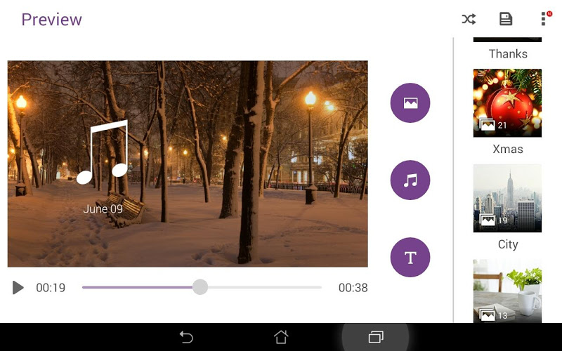 تطبيق MiniMovie صانع ومحرر الفيديو العملاق على أندرويد
