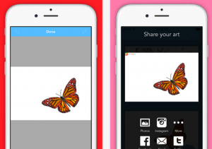 Colorscape على iOS لتفريغ الصور المُلونة لإعادة رسمها مرة أخرى