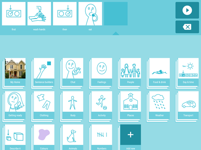 لوحة SwiftKey Symbols من سويفت كي موجّهة للأطفال ذوي إعاقة التوحد