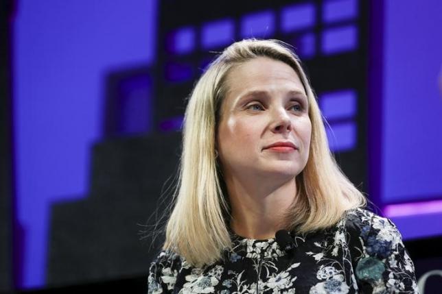 Marissa Mayer, President and CEO of Yahoo, participates in a panel discussion at the 2015 Fortune Global Forum in San Francisco