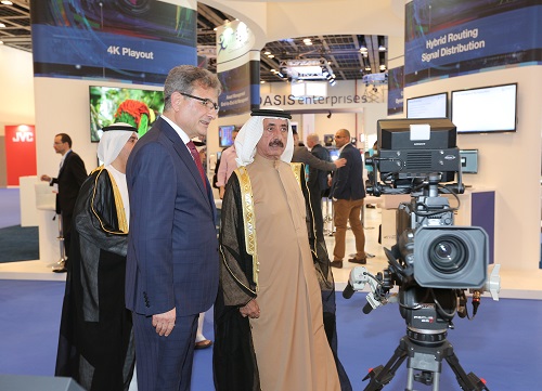 His Highness Sheikh Hasher Bin Maktoum Al Maktoum, Director General of Dubai’s Department of Information, opened CABSAT 2016