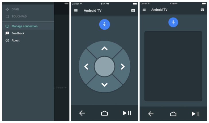 قوقل تطلق تطبيق Android TV للتحكم بأجهزة تلفاز أندرويد عبر أجهزة آيفون وآيباد