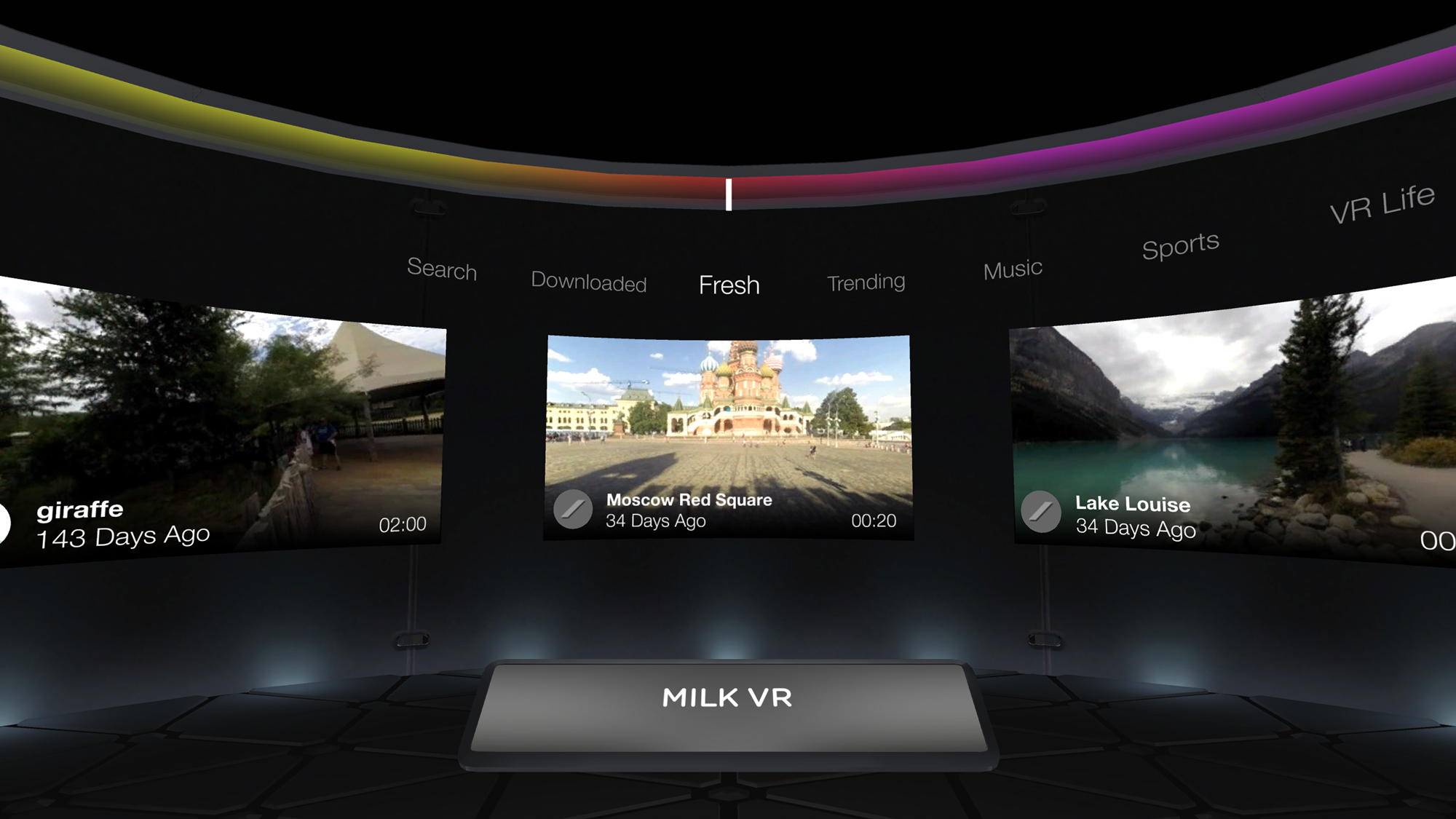 تطبيق Samsung Milk VR لإكتشاف وتشغيل فيديوهات VR بدون نظارة Gear VR