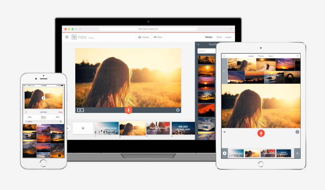 أودبي تطلق حزمة تطبيقاتها الجديدة Adobe Spark للمساعدة بإنشاء محتوى مميز