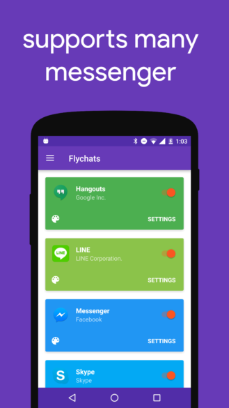تطبيق Flychat لتصفّح تطبيقات الدردشة ضمن فقاعات عائمة