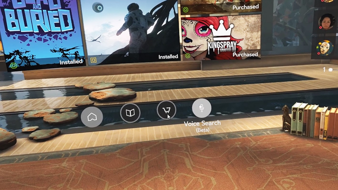oculus home voice search