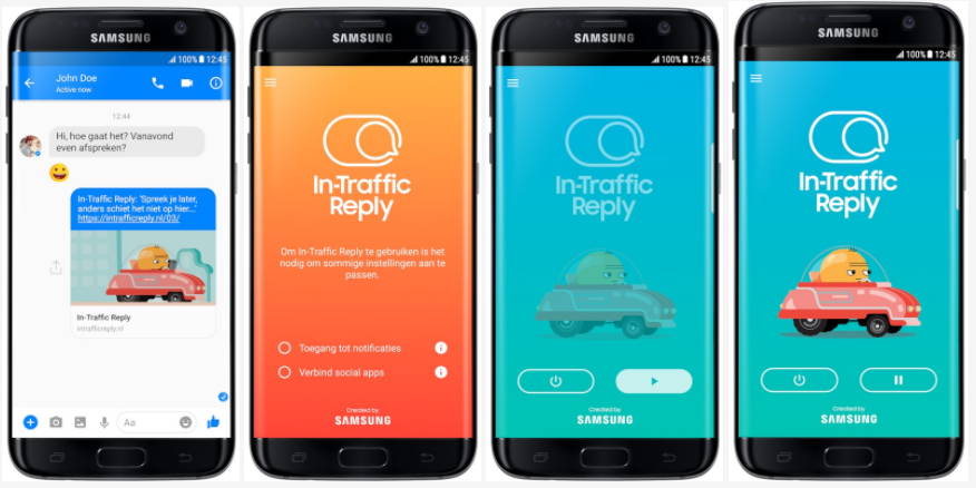 تطبيق In-Traffic Reply للرد التلقائي على الرسائل والإتصالات أثناء القيادة