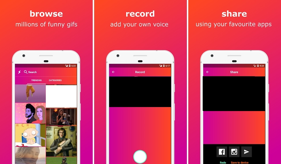 تطبيق Shabaam لإضافة الصوت على صور GIF