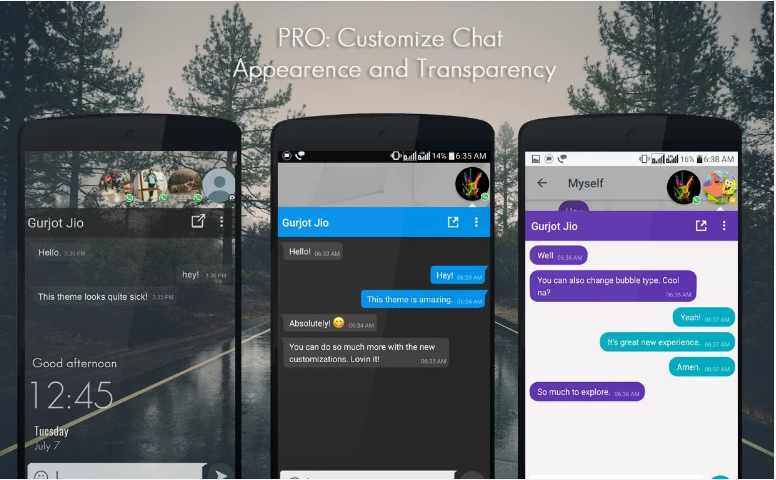 تطبيق DirectChat لإدارة المحادثات بفكرة الأيقونات العائمة