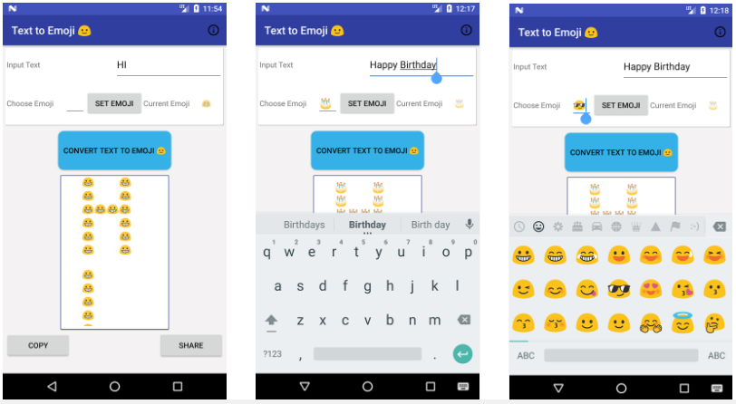 تطبيق Text to Emoji لتحويل النص إلى رمز تعبيري