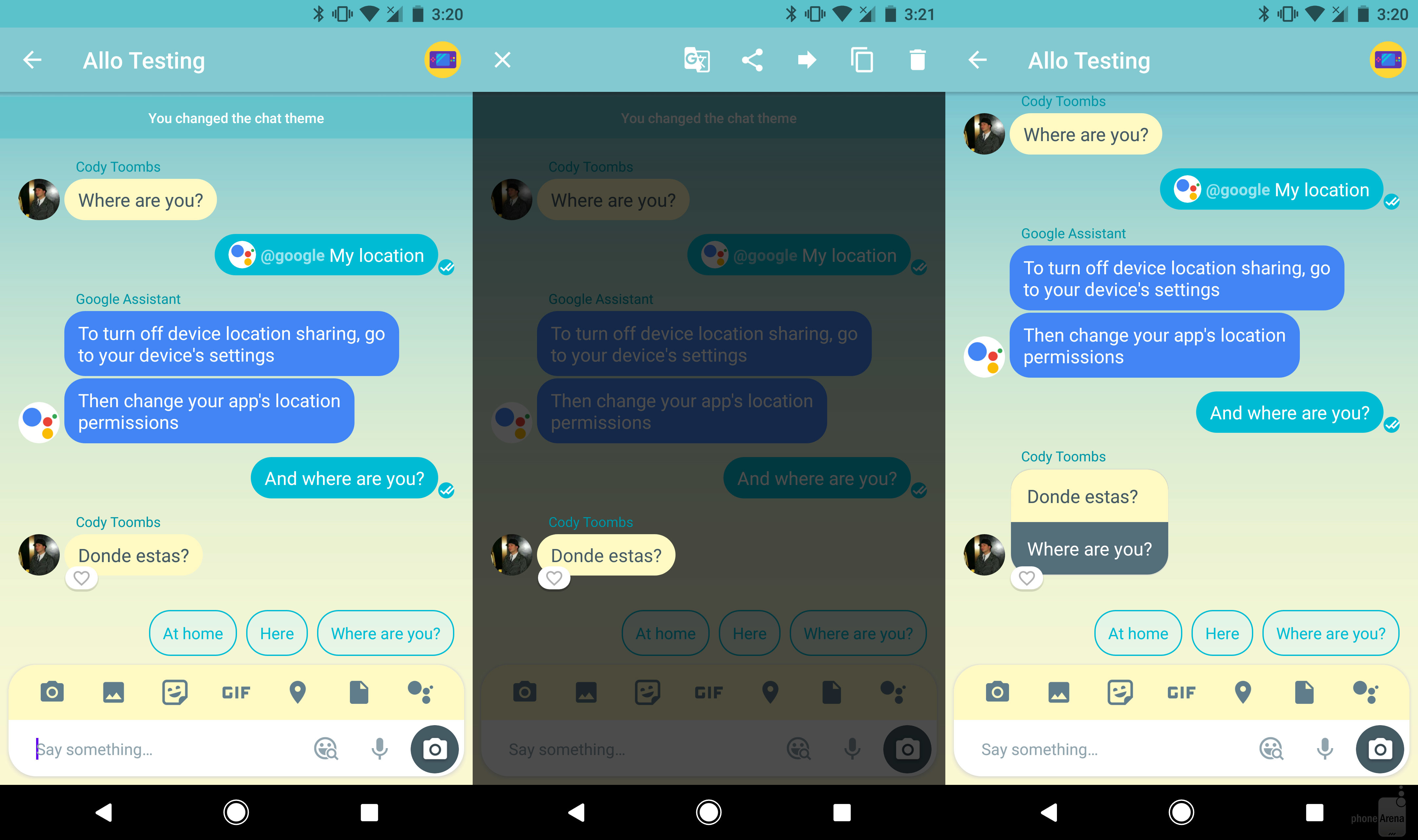 Google Allo يدعم الآن ترجمة المحادثات داخل التطبيق