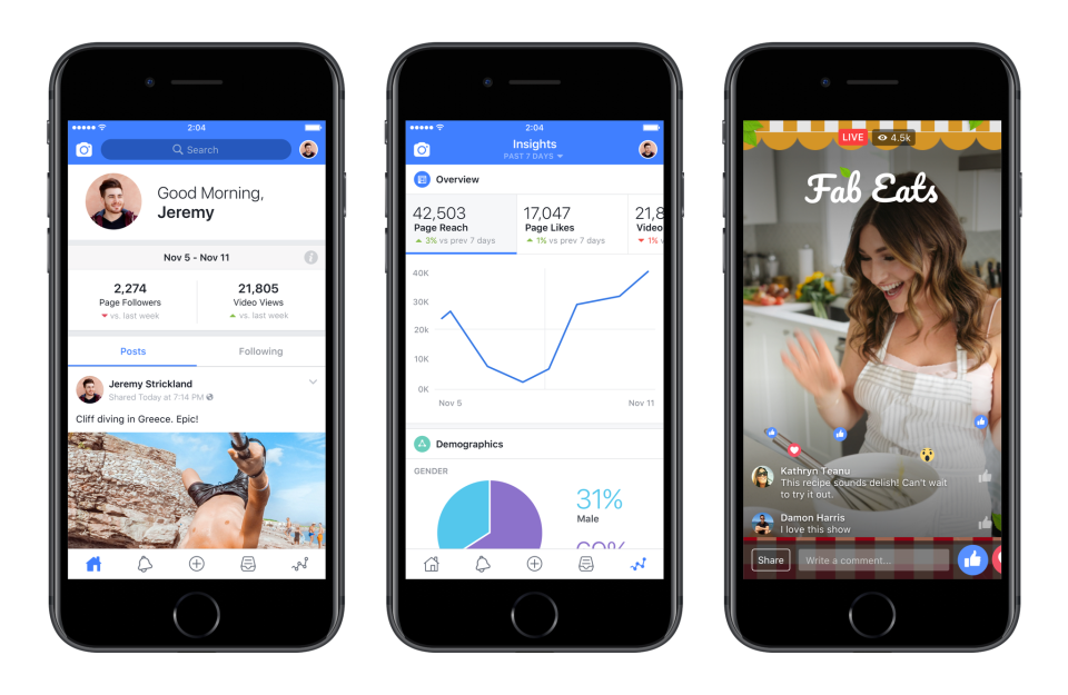 فيسبوك تطلق تطبيقها الجديد Creator لصناعة المحتوى المرئي