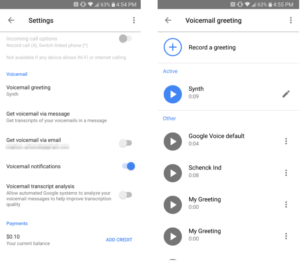 تحديث تطبيق Google Voice ليدعم الآن إدارة تحية البريد الصوتي